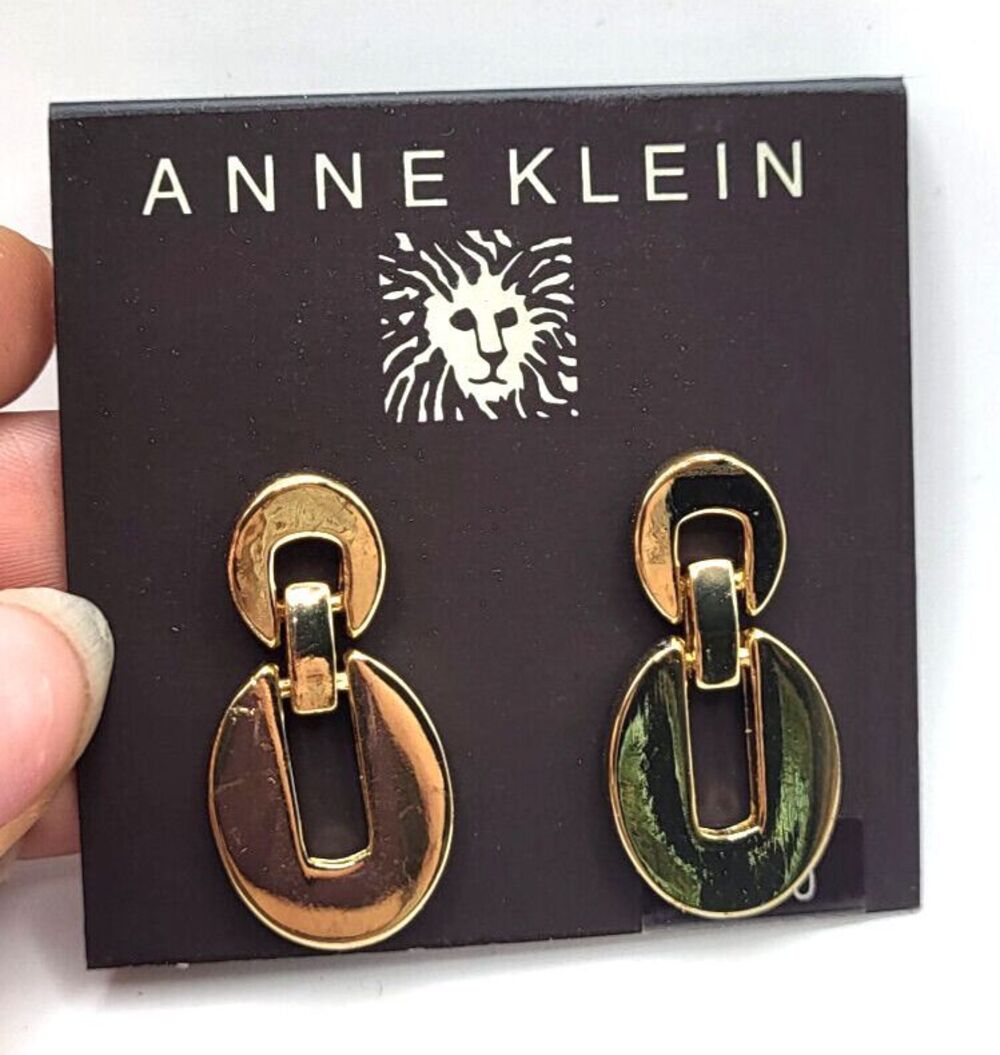Anne Klein Brand New Chain Statement Earrings 1.25in